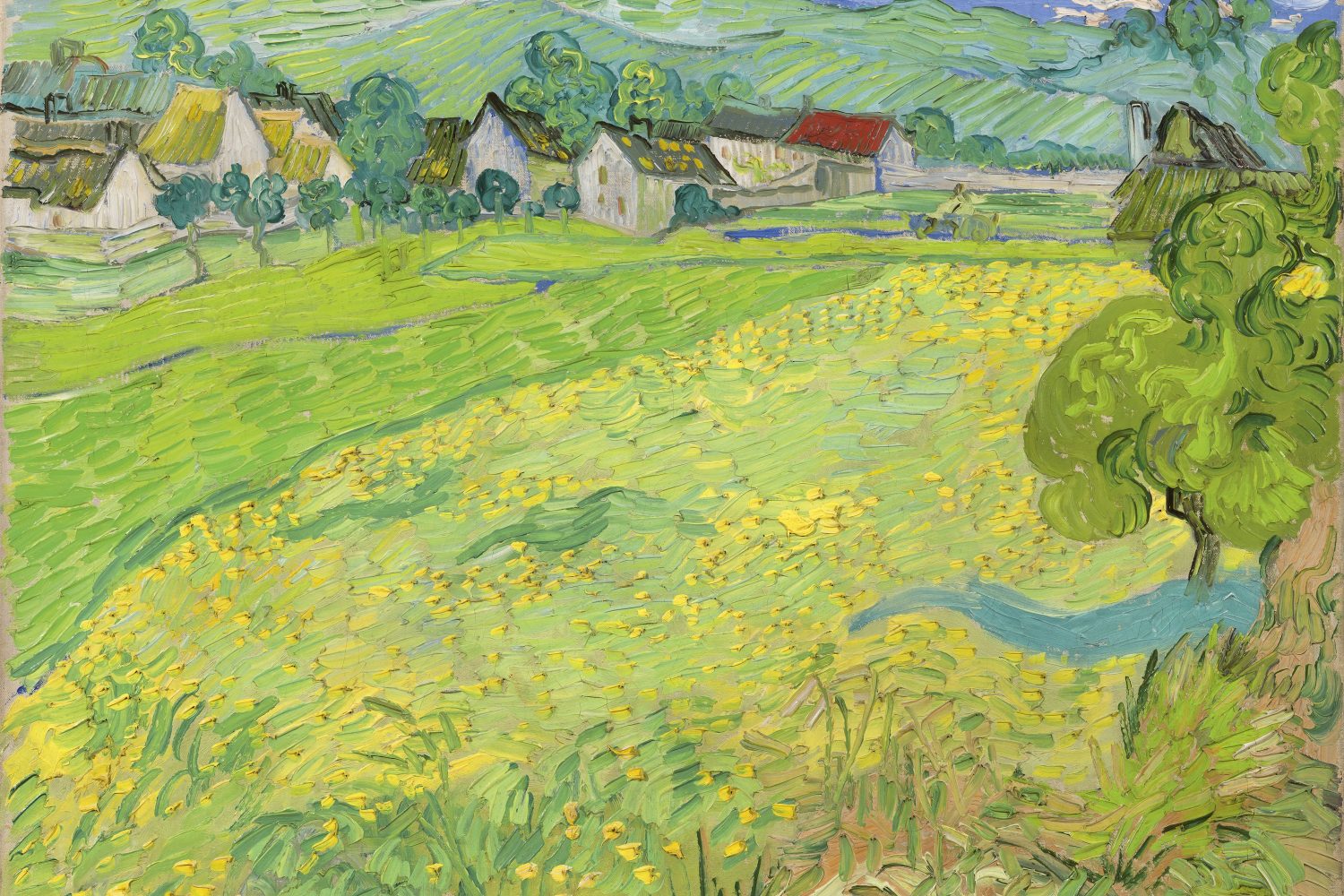 Van Gogh - Les vessenots en auvers (1890), Museo Thyssen Bornemisza