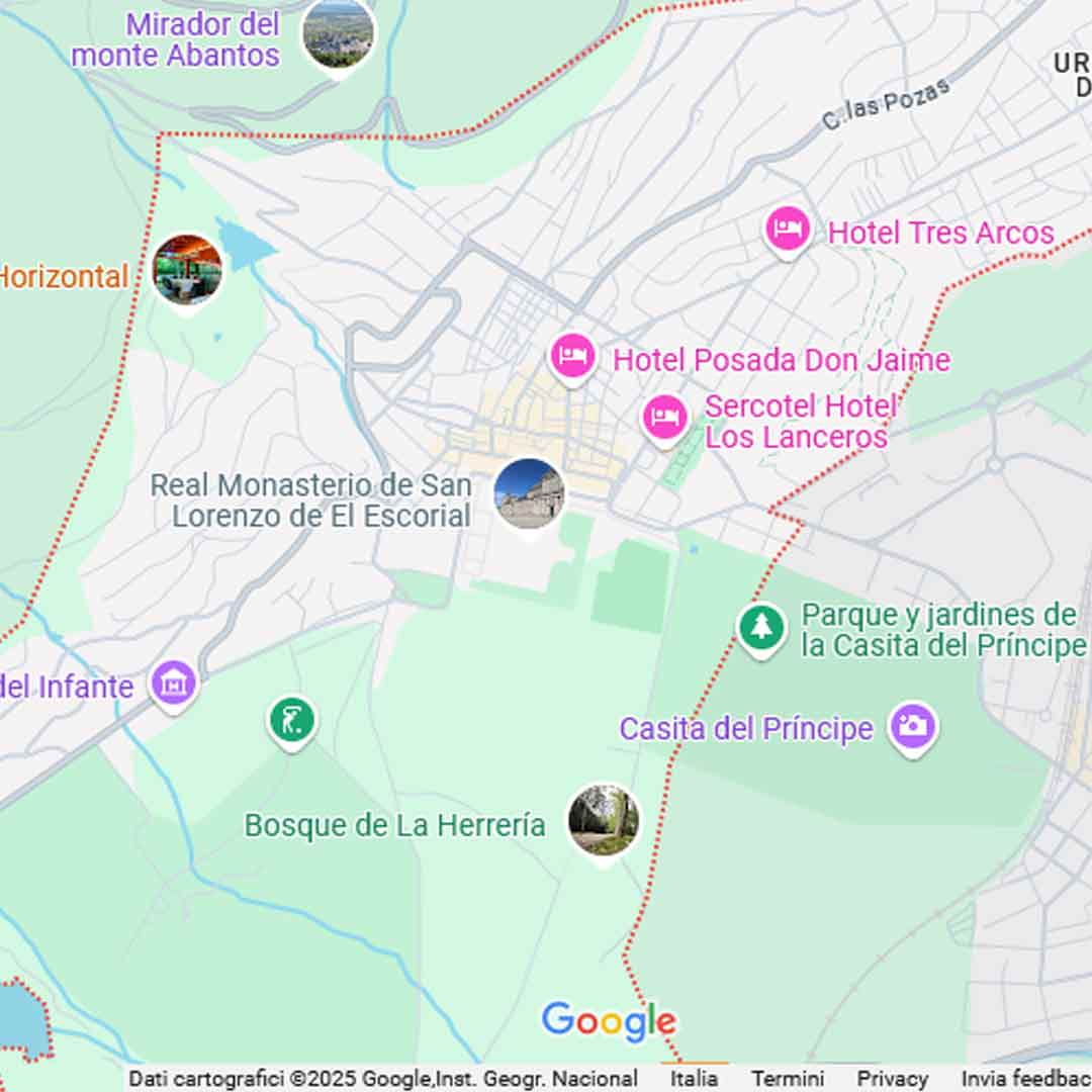 Monastero di San Lorenzo El Escorial - Mappa