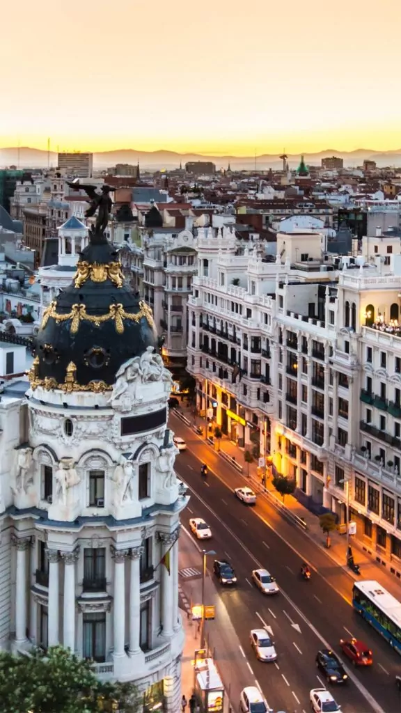 La Gran Via di Madrid